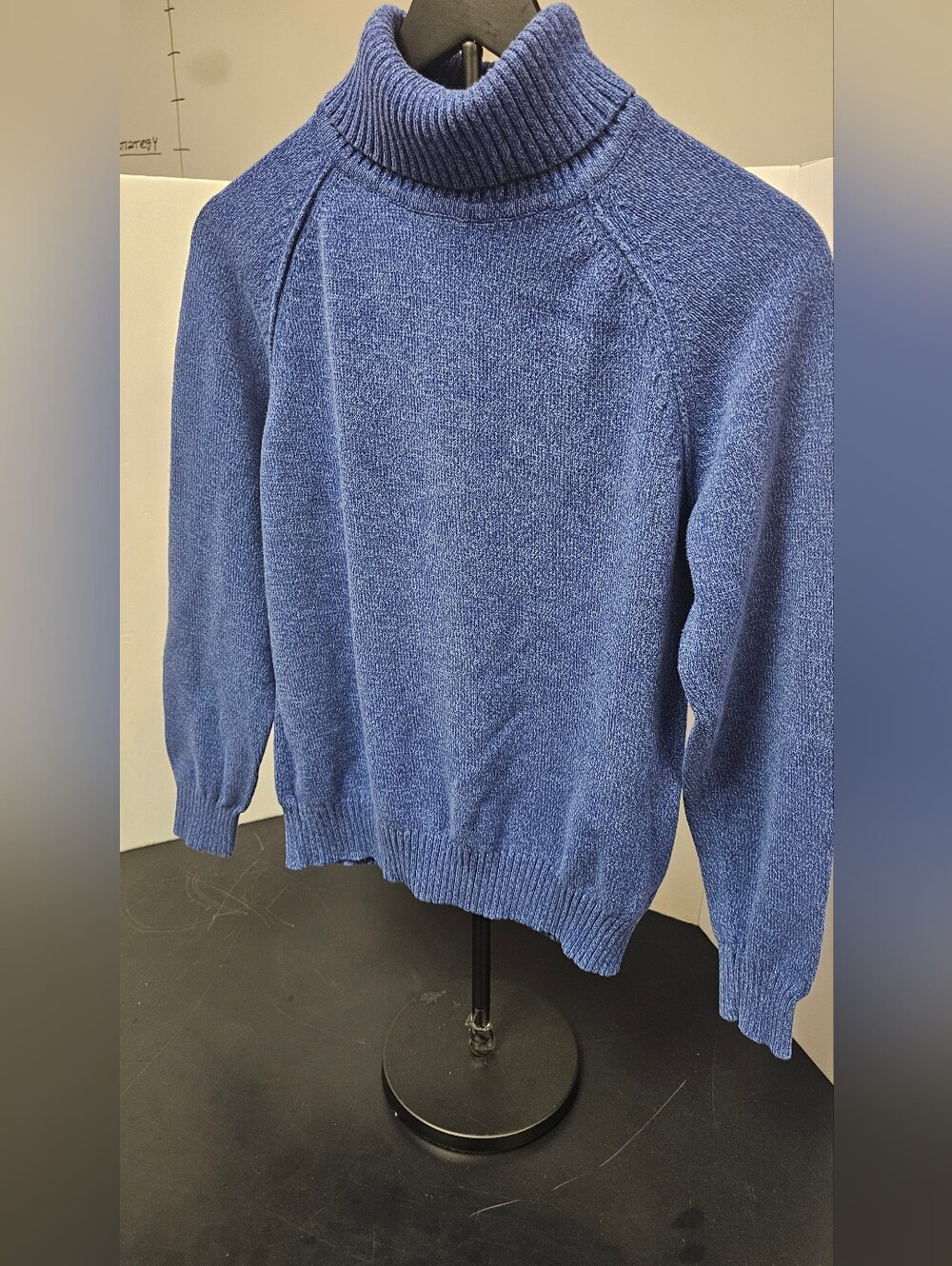 Karen Scott Men's Indigo Crewneck Knit Sweater